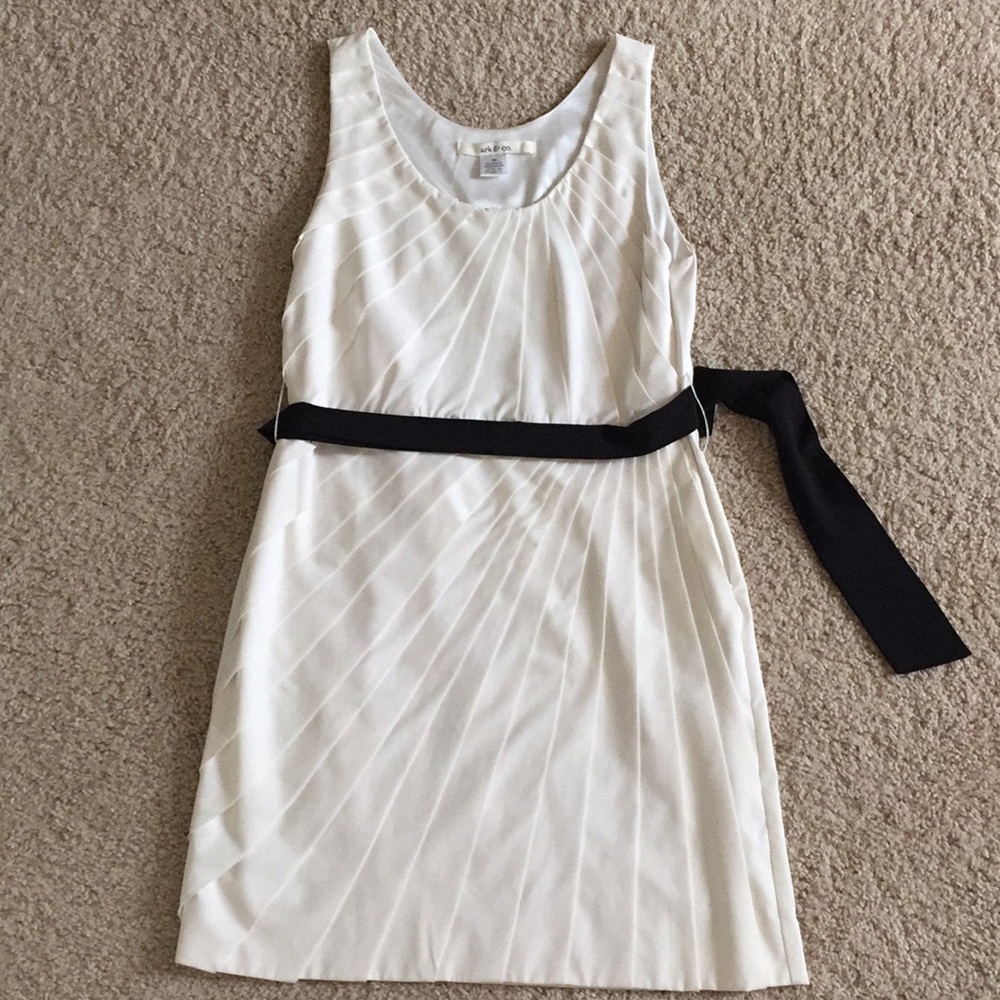 Ivory pleated dress